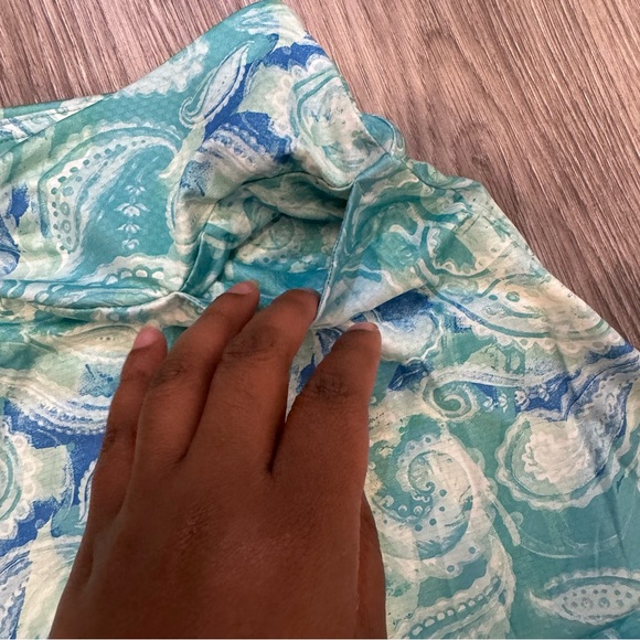 Gottex Large turquoise paisley golf / tennis skirt - Picture 2 of 7